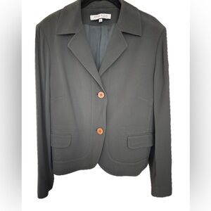 Anne Klein Women's Forest Green Blazer, Size 14